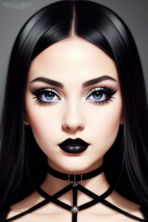 Makeup Emo Goth Girl