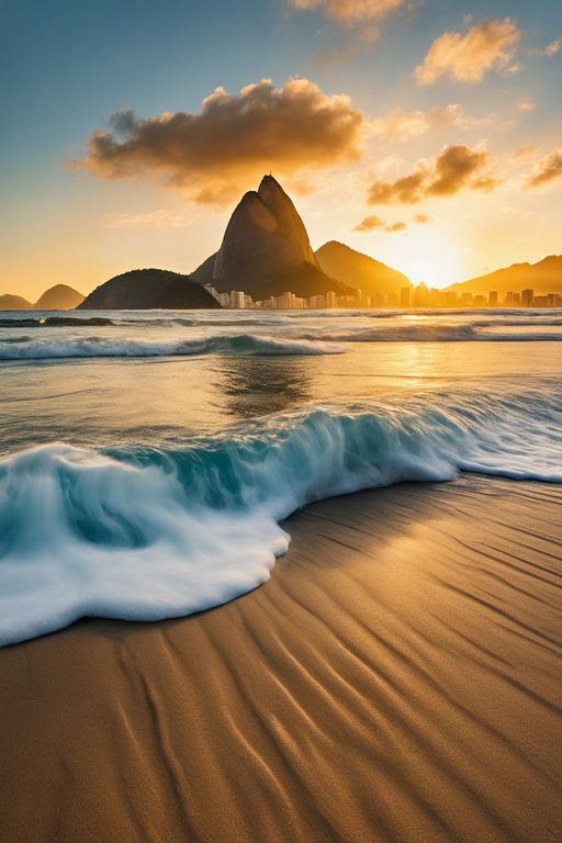 Copacabana Beach and Ipanema beach in Rio de Janeiro, Brazil Stock Photo |  Adobe Stock