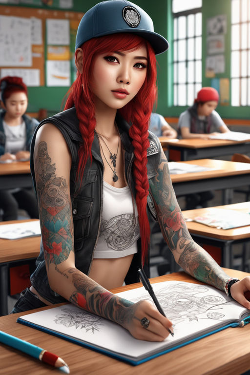 beautiful women with tattoos wallpaper