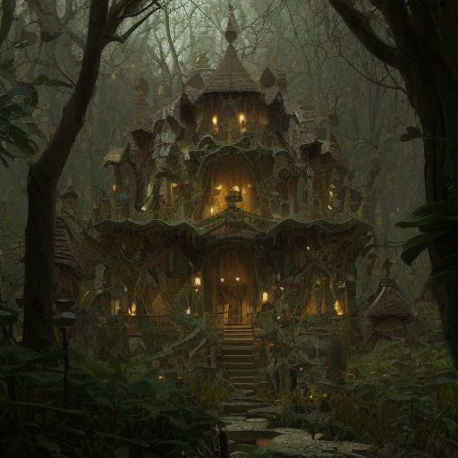 ArtStation - Fantastical Abodes: Immerse Yourself in the Magic and Beauty  of Elven Forest Dwellings.