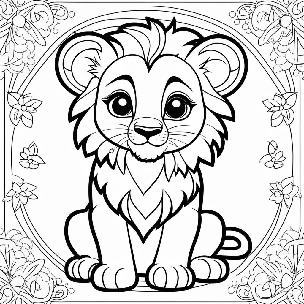 cute lion king coloring pages