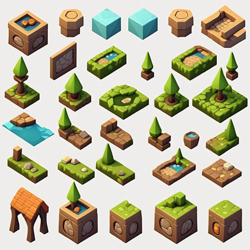 isometric game tiles