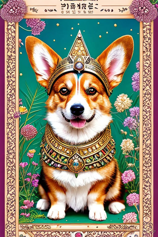 Corgi Dogs Starry Night - 5D Diamond Painting 