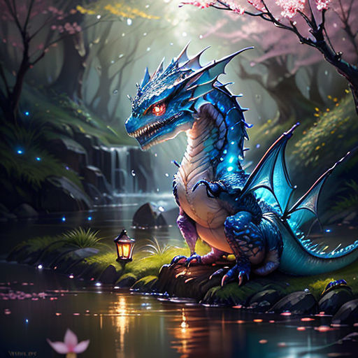 water dragon art