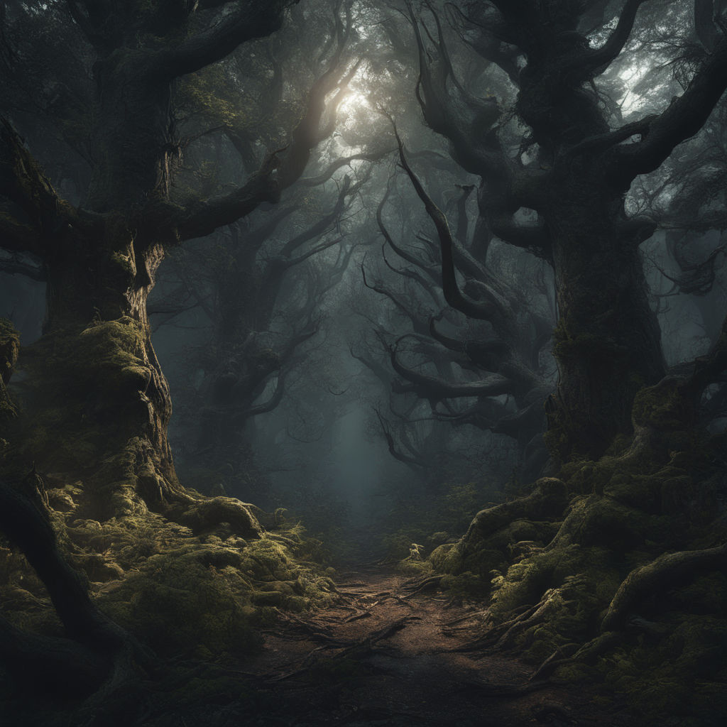 floresta anime - Pesquisa Google  Night forest, Fantasy forest