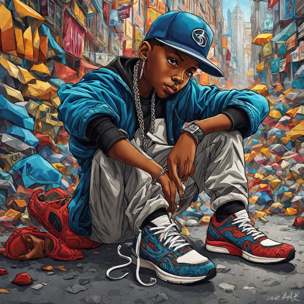 90s hip hop art by Kai Osen