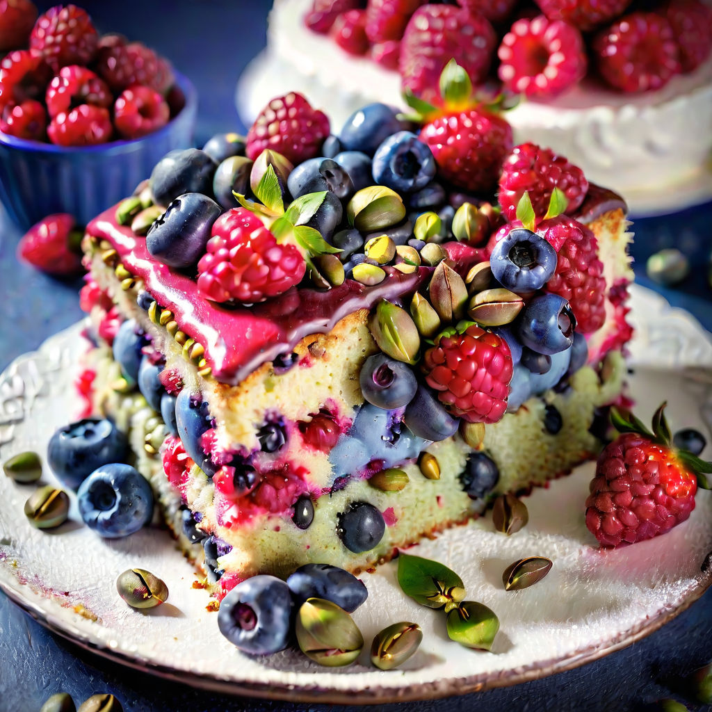 Strawberry and Blueberry Cake (Red, White, and Blueberry!) - Amycakes Bakes