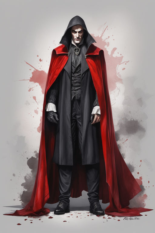 Female Figure with a Fantasy Vampire Hunter Outfit Stock Illustration -  Illustration of myth, mystery: 213296682