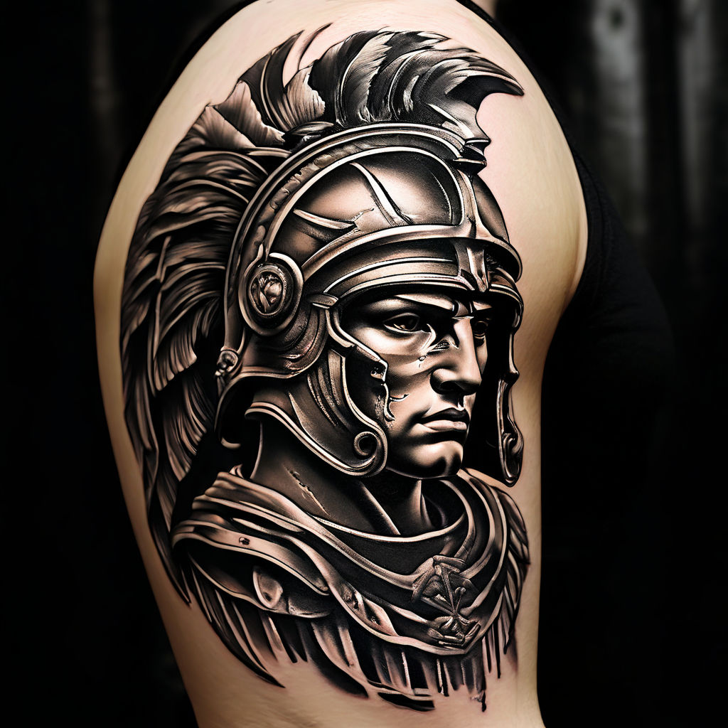 Tattoo uploaded by Andreanna Iakovidis • Spartan Helmet and Greek Keys  Forearm Tattoo by Andreanna Iakovidis • Tattoodo