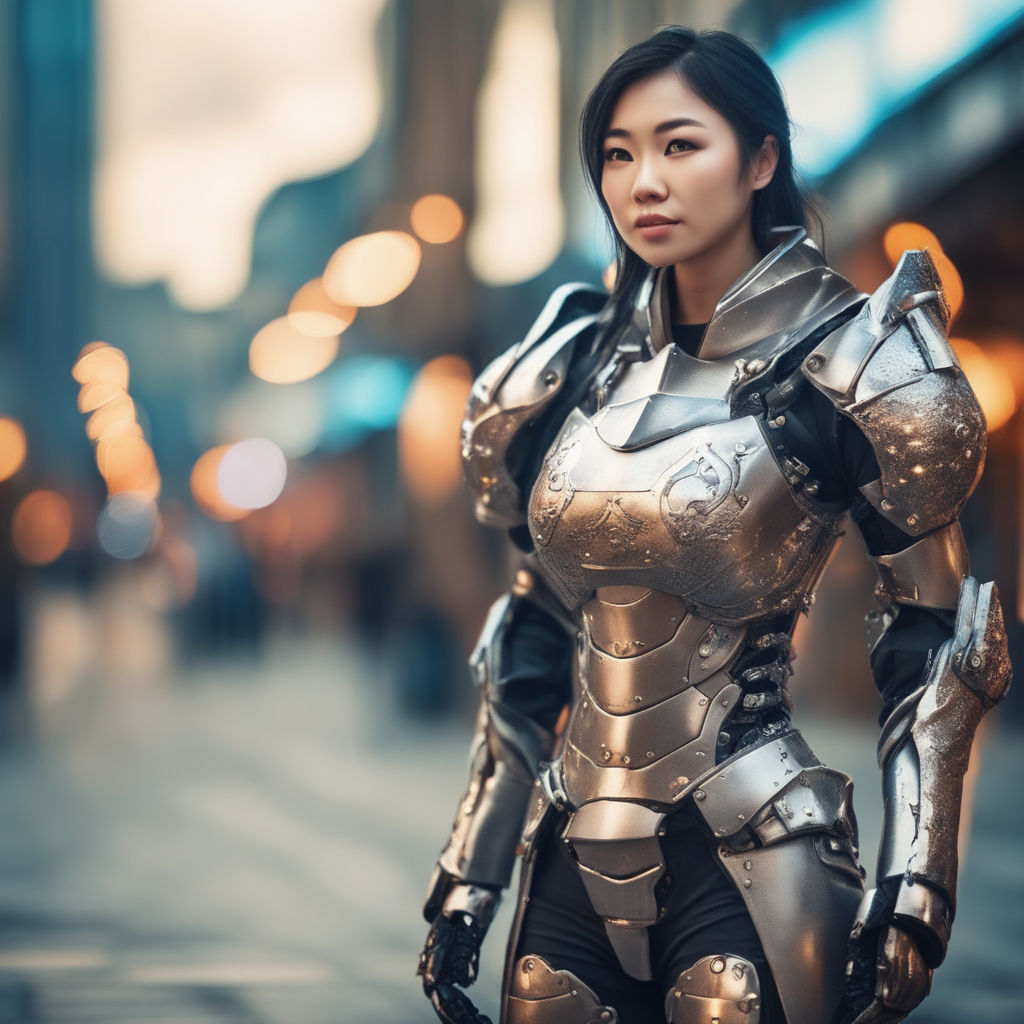 futuristic light armor female