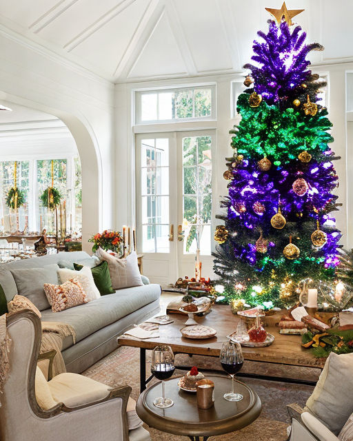Merry Christmas Tree 3D Hologram Light Santa Clause Home Decor Vivid  Christmas Decoration Tree Ornaments RGB