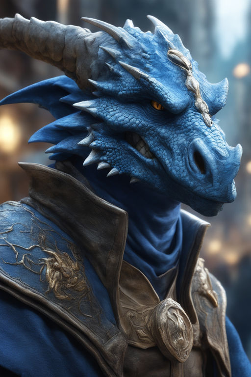 blue dragonborn dandd