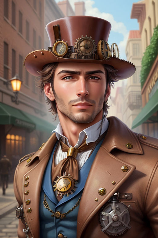 steampunk man art