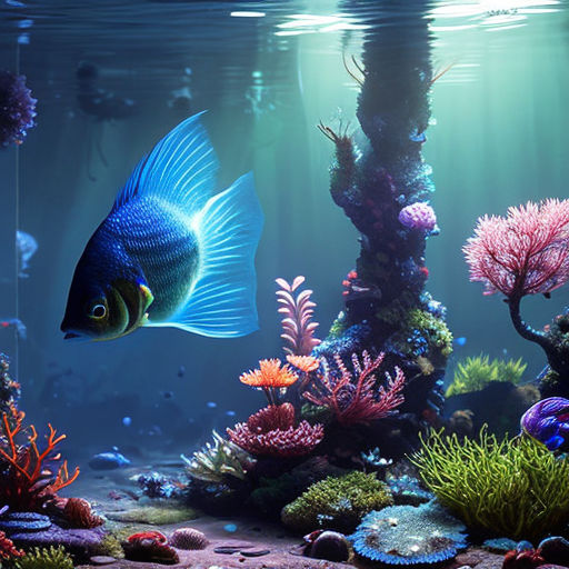 empty fish tank background