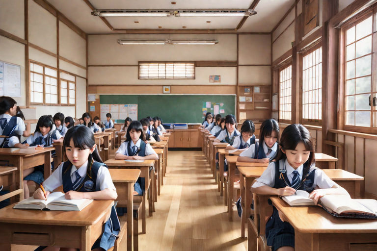 Japanese schoolgirls' hemlines are still up, but socklines are way down