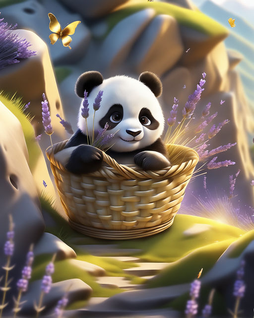 colorful panda wallpaper