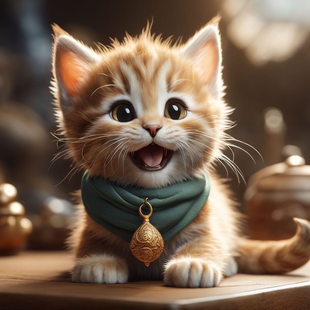 smiling cute cat