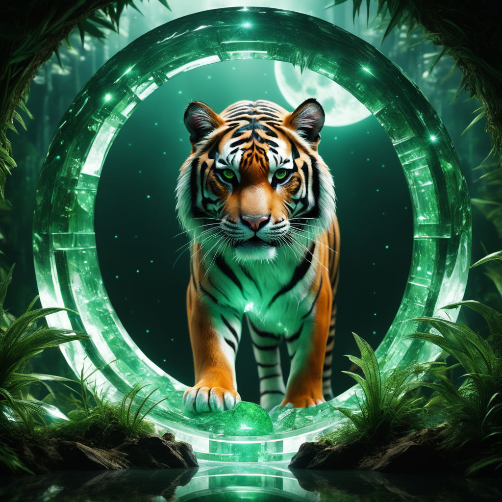 and the impact of its botanical control on the ecosystem it inhabits. The  focus should be on capturing the essence of the Emerald Tiger as a symbol  of balance - Playground