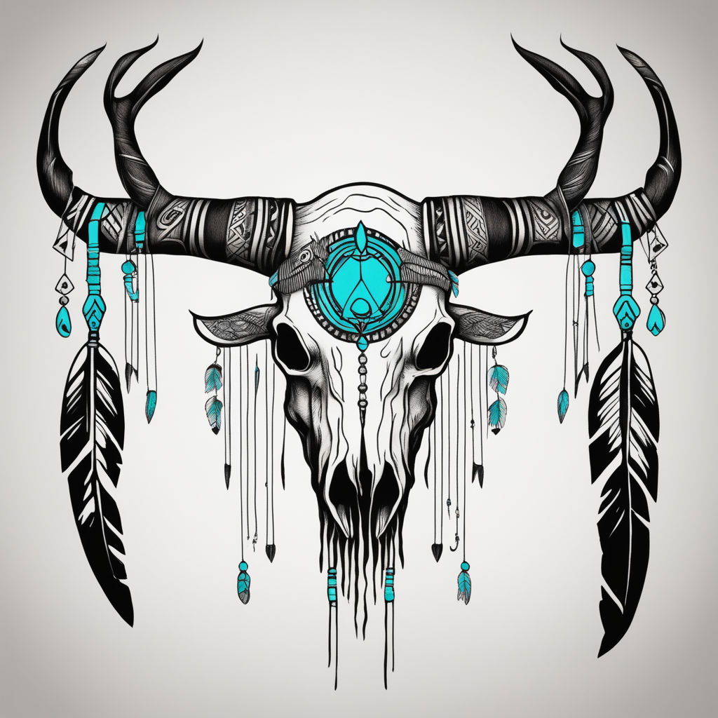 Fearless Bull Skull Tattoo Designs and Meanings - TatRing