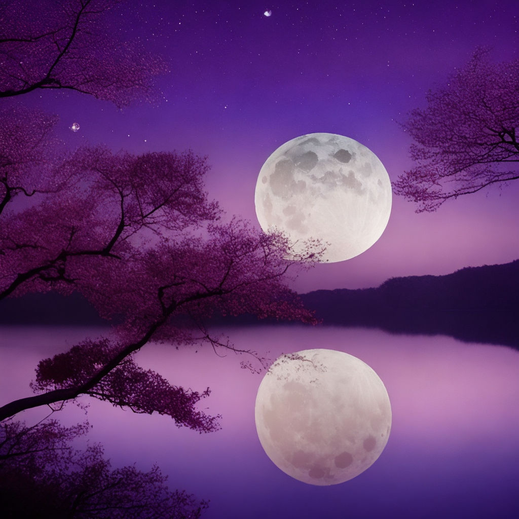 blue purple moon