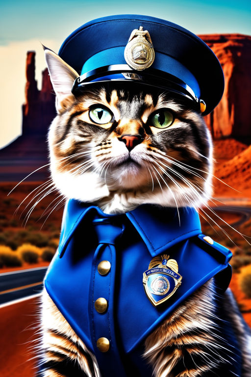 FurFursC: A cat wearing police