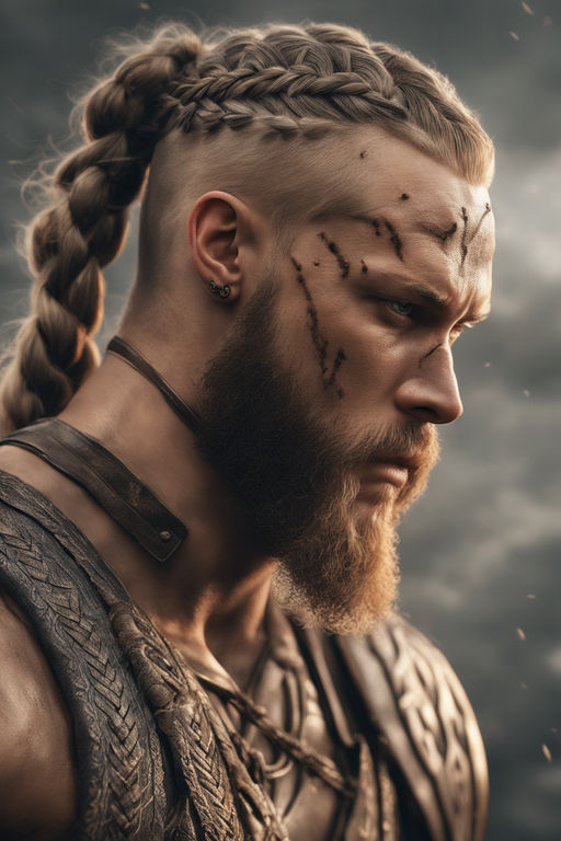 viking warrior braids