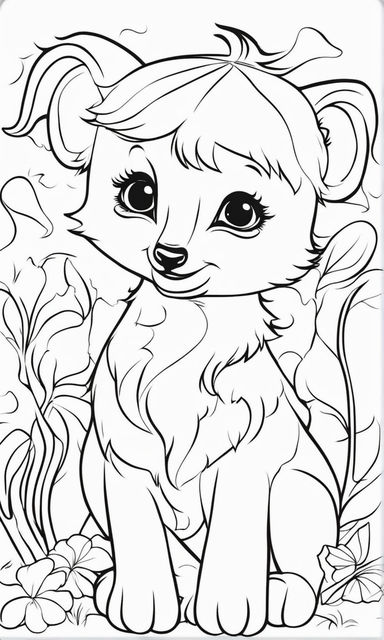 Chibi Animals : Coloring books for Adults and kids , A Cute and Fun Animal  Coloring Book: A Cute Coloring Book with Fun, Simple, and Adorable Animal  Drawings ,Childrens coloring books by