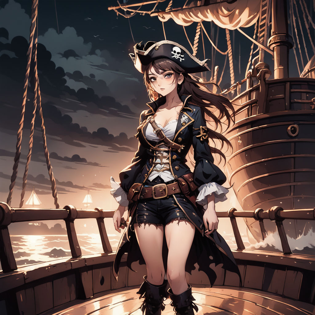 anime pirate girl wallpaper