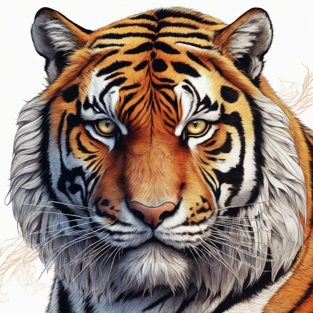 Tiger Drawing and Colouring || Coloring Pages for Kids || Art Colors for  Children - YouTube