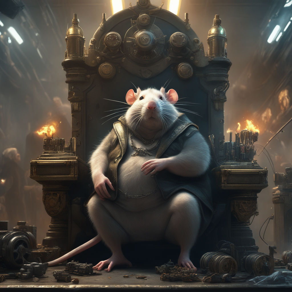 A Rat King'  Rat king, Rats, Deformed animals