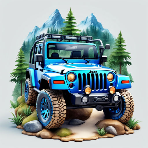 jeep wrangler cartoon icon