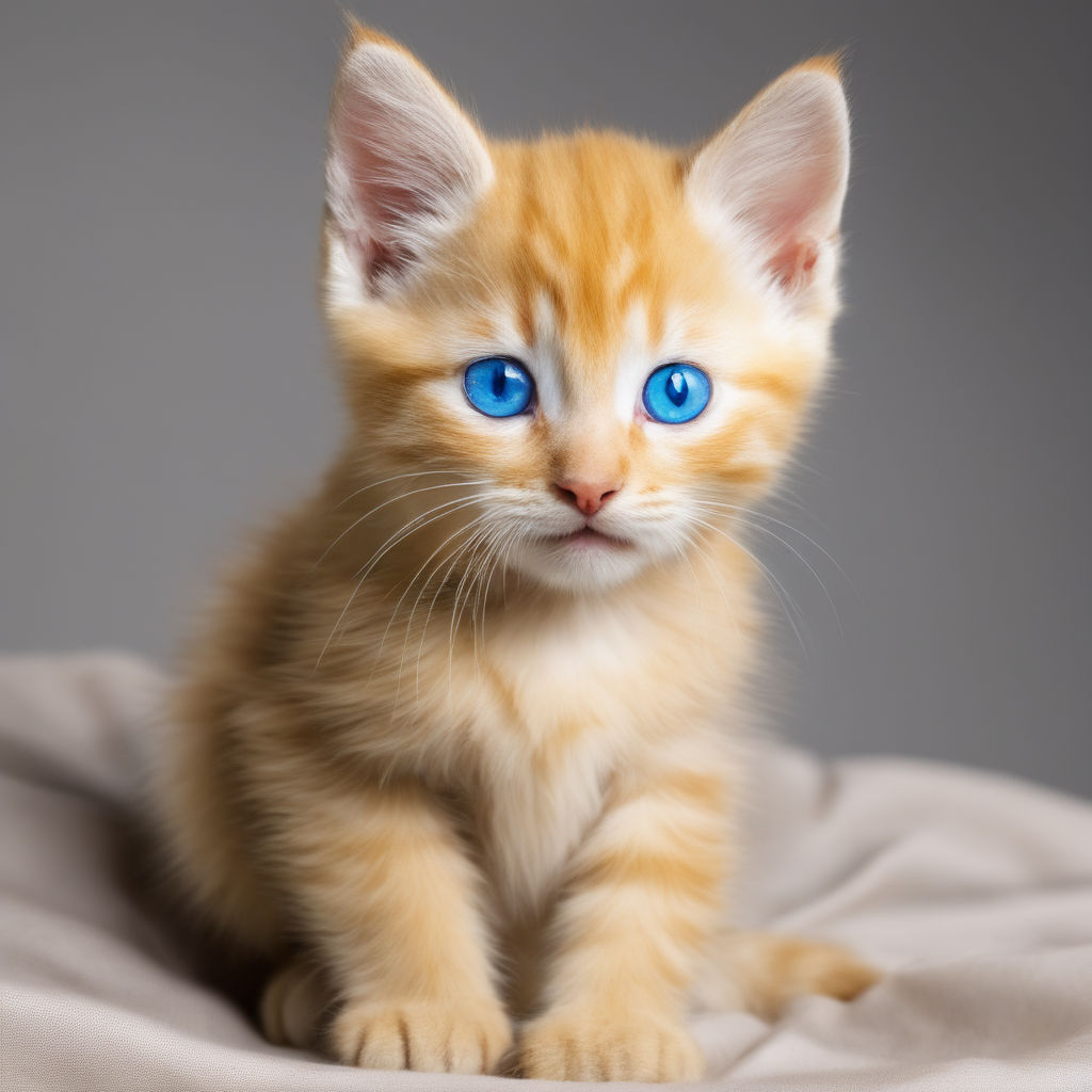orange and white tabby cat with amber eyes
