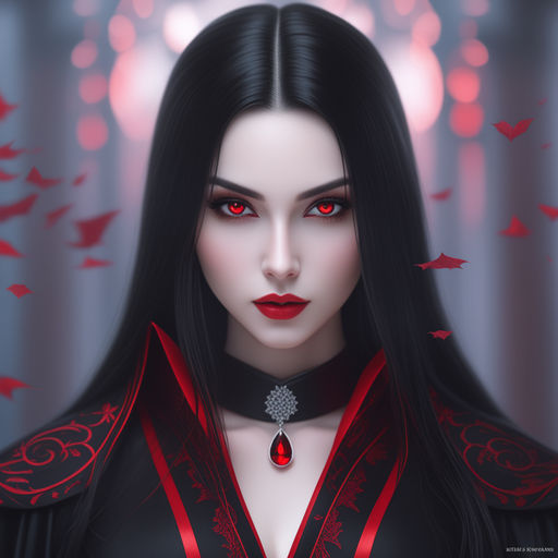 young anime vampire girl