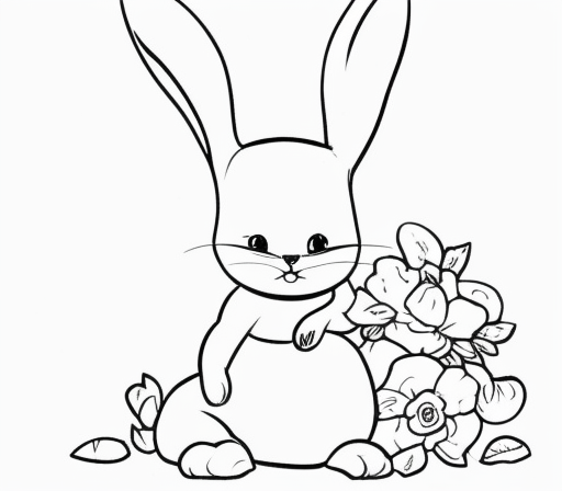 chubby bunny coloring pages