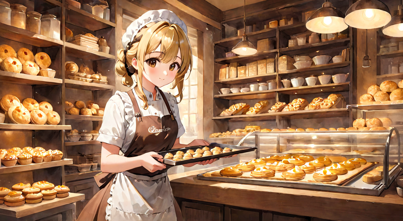 bakery girl anime wallpaper by lukychandra