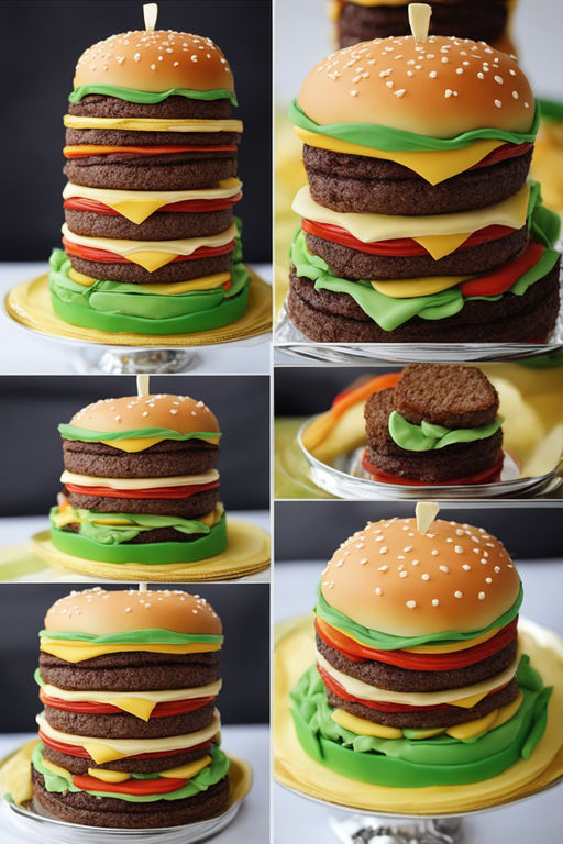 kawaii hamburger cute boho colours