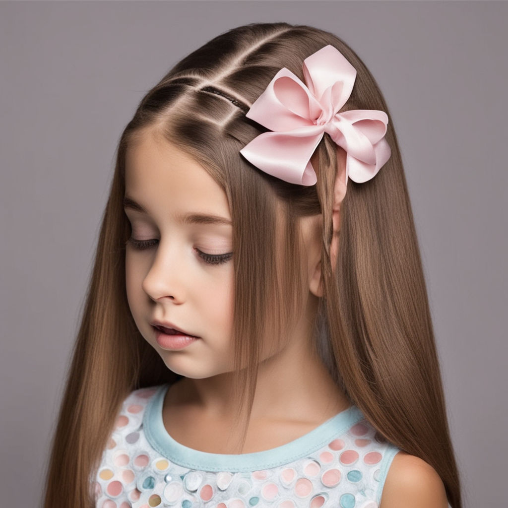 long pink hair ribbon - Playground