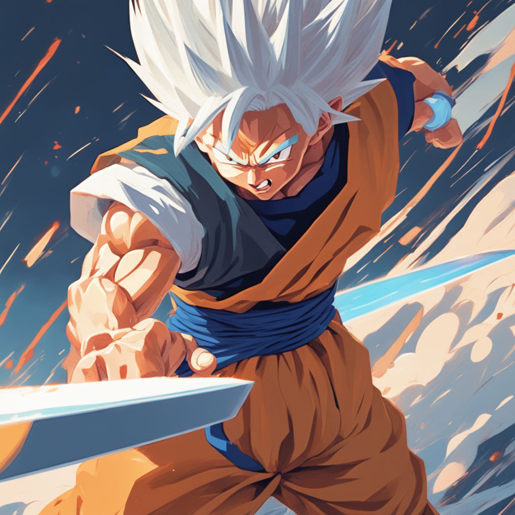 Goku ultra instinct cartoonized (fast drawing 6h) by Metal-Inu on DeviantArt