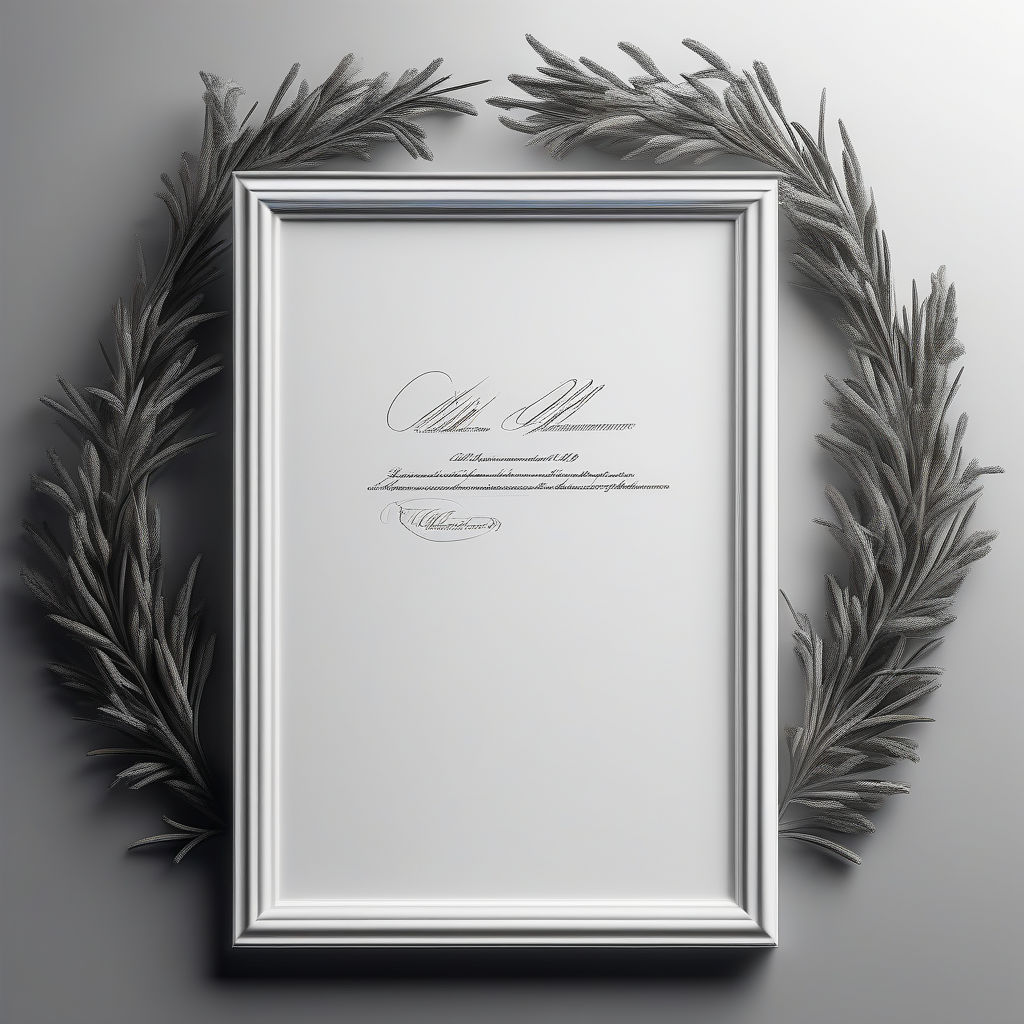 Framing Art with Borders or Signatures