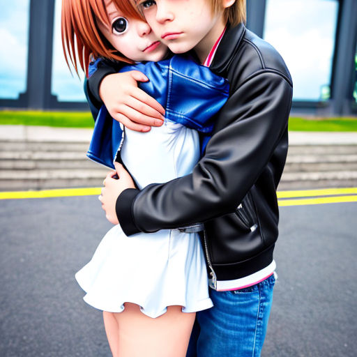 Tumblr O8krzfuol61ukhddco5 500  Anime Boy And Girl Hugging Drawing HD Png  Download  Transparent Png Image  PNGitem