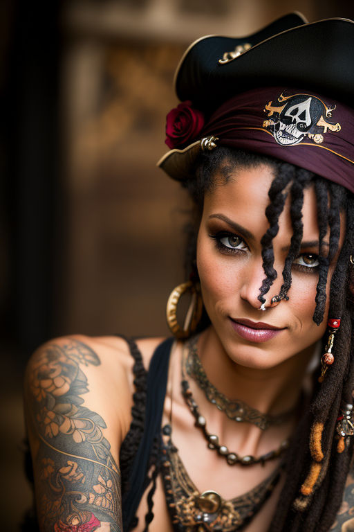 female pirate face makeup