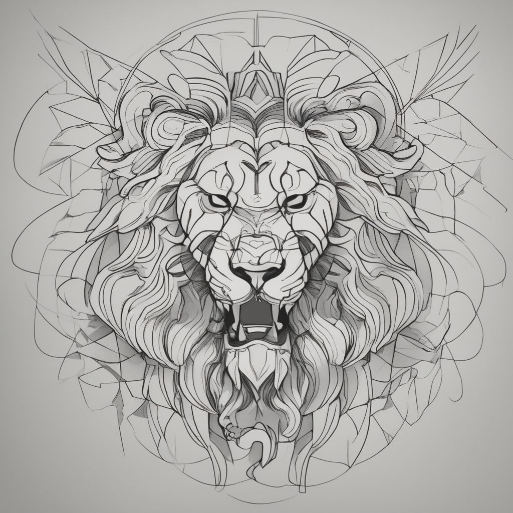 Lion Line Drawing Stock Illustrations  10438 Lion Line Drawing Stock  Illustrations Vectors  Clipart  Dreamstime