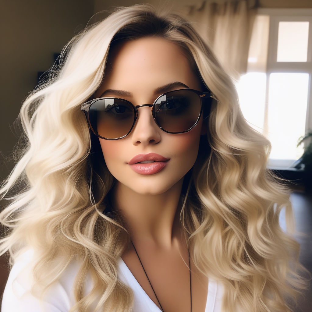 Discover 189+ blonde girl sunglasses best