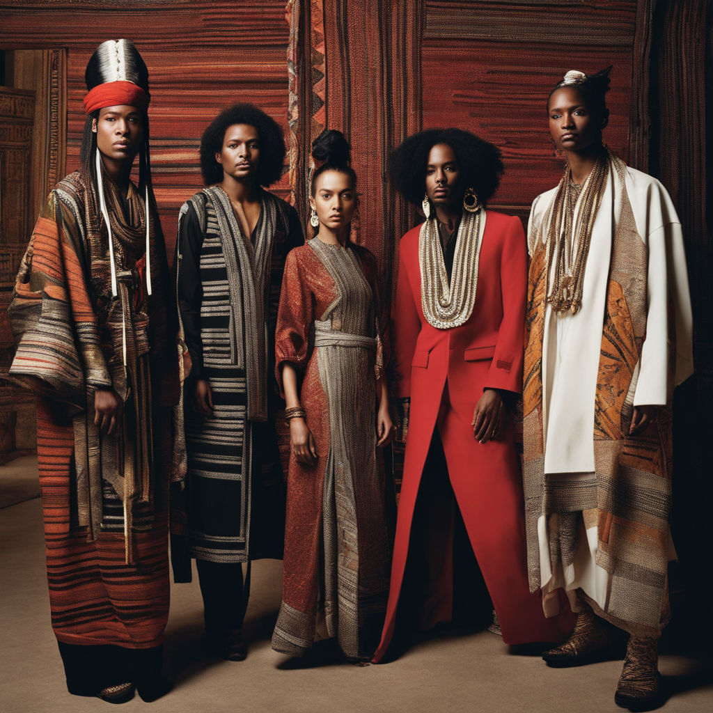 form-fitting clothing that blends traditional African styles with