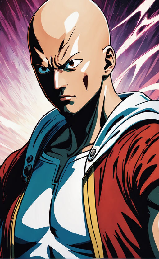 Smoky Design one punch man manga saitama genos Wallpaper Poster