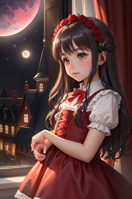 HD wallpaper: Anime Alice in Wonderland, anime character in red dress and  grey hair | Wallpaper Flare
