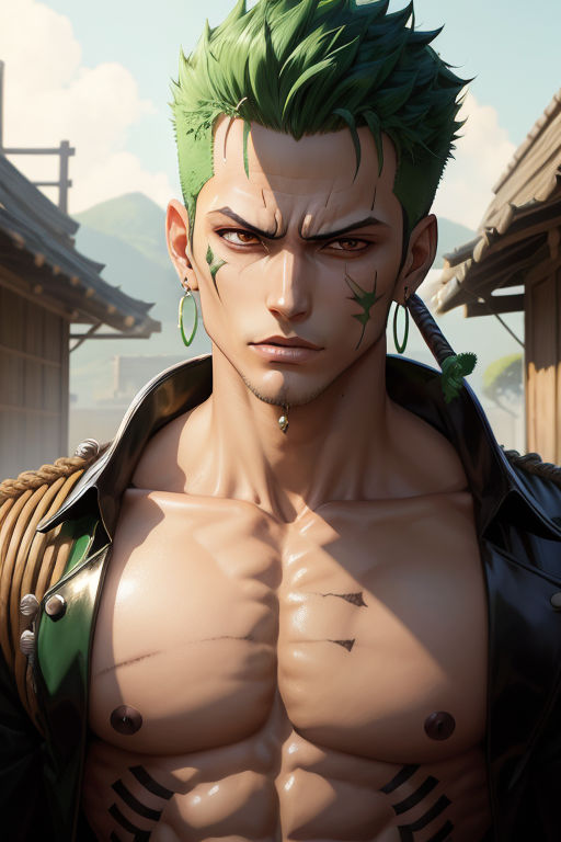 face, green hair, anime men, One Piece, anime, Roronoa Zoro, closeup, black  background, simple background