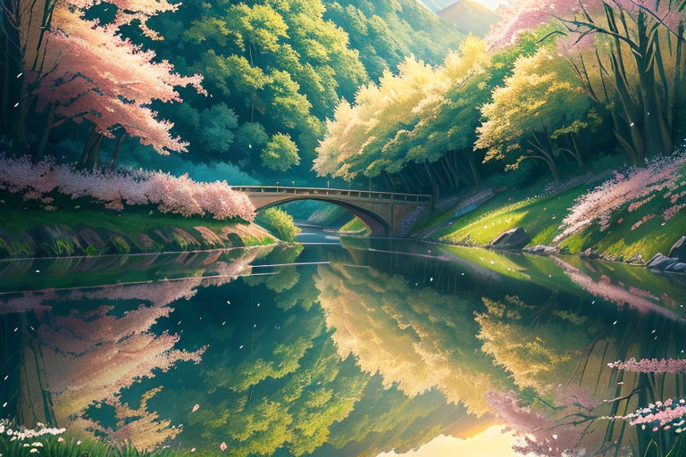 Anime River Wallpapers - Wallpaper Cave
