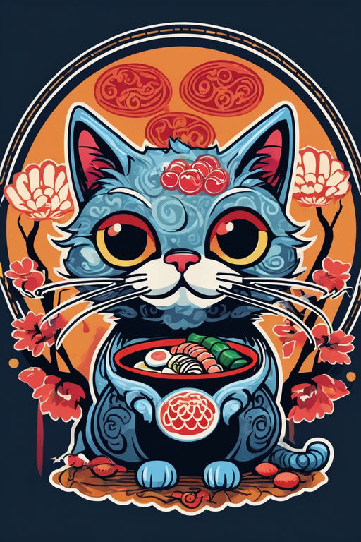 Art Poster Lucky Cat