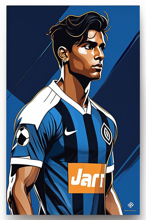 Ronaldo Inter Milan art print